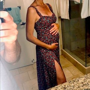 ZARA Floral Midi Dress